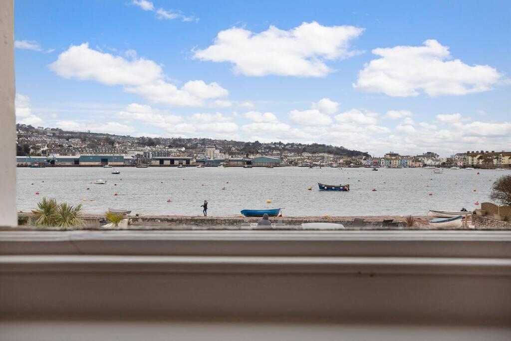 Beach Front Flat Shaldon With Parking Exterior foto