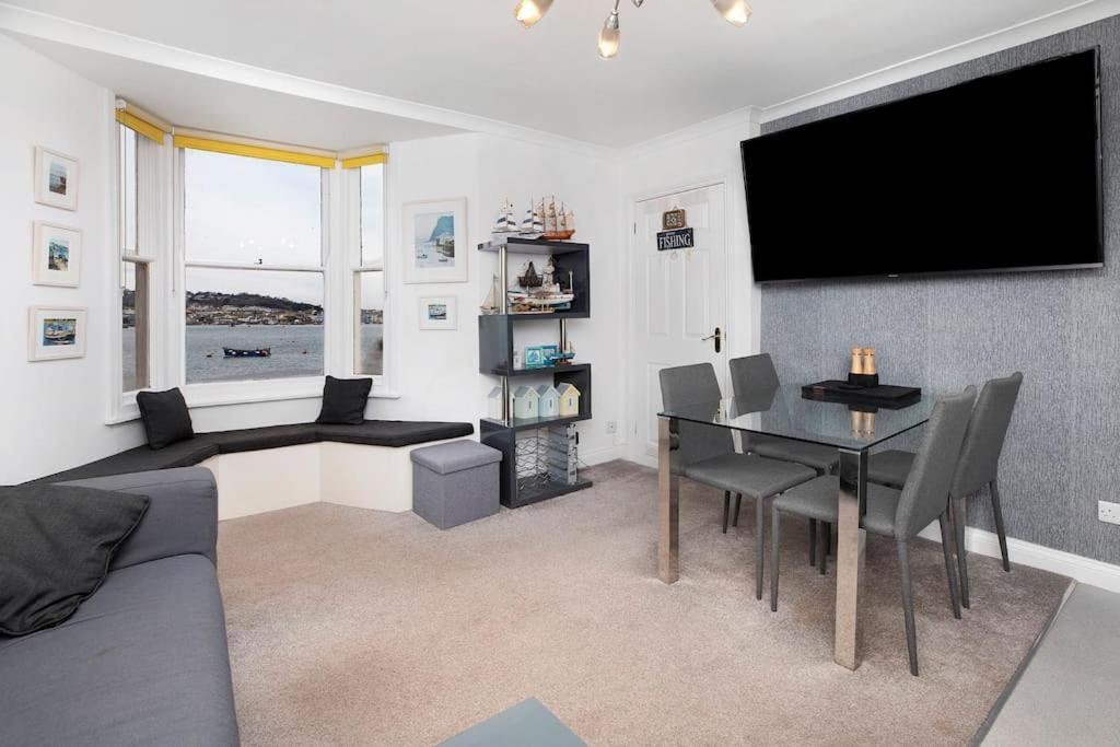 Beach Front Flat Shaldon With Parking Exterior foto